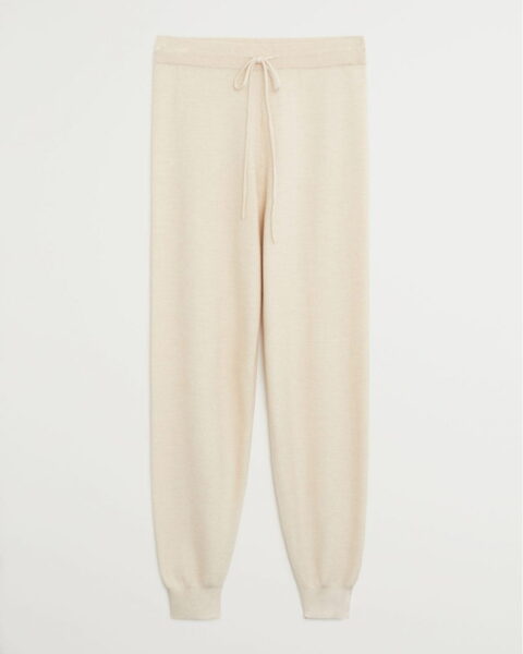 Knit jogger-style trousers - Image 2