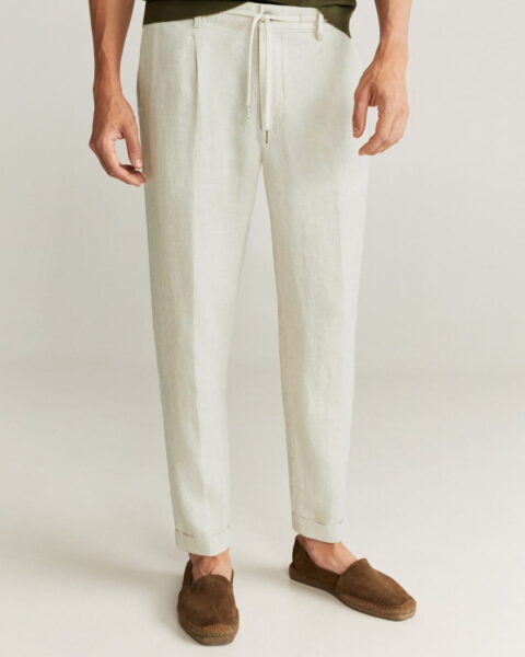 100% linen trousers - Image 1