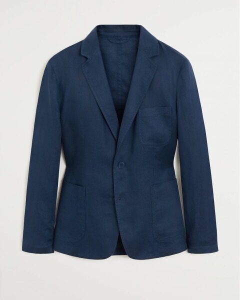 100% linen slim fit blazer - Image 2