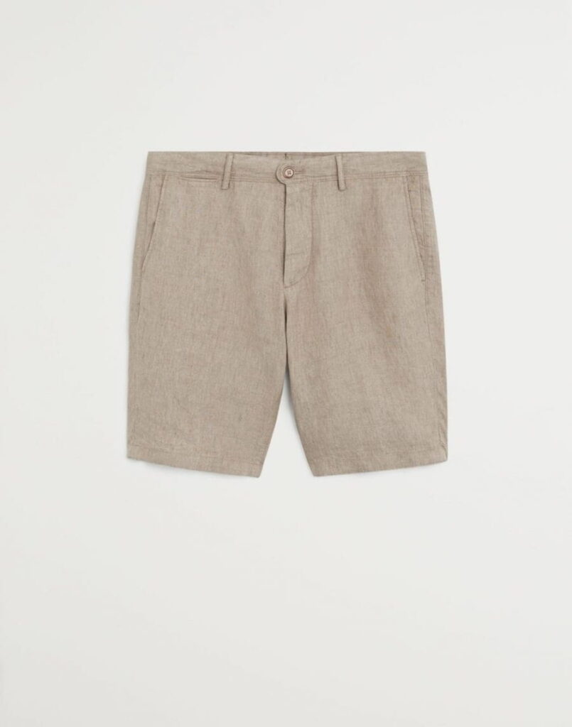 Linen Bermuda shorts