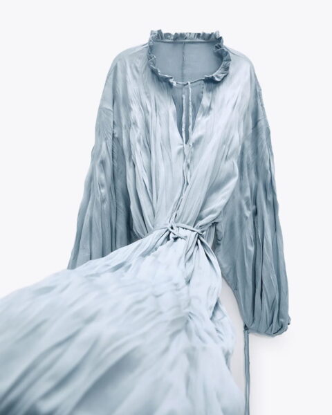 Satin shirt dress - Image 1