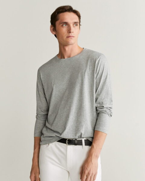 Long sleeve cotton T-shirt - Image 1