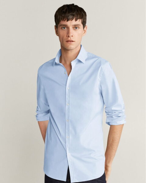 Slim fit cotton shirt