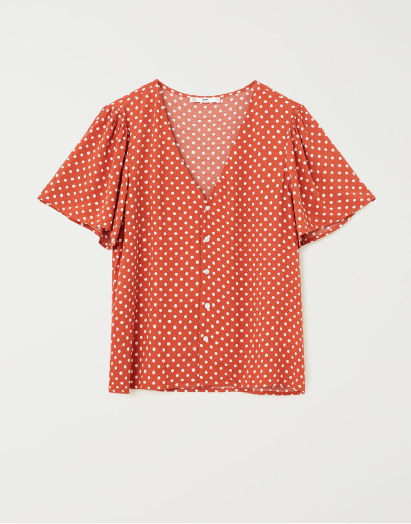 Polka-dot blouse