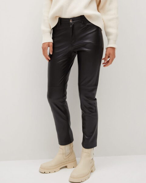 Seam-detail slim-fit trousers - Image 1