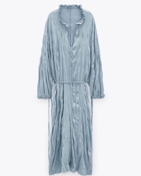 Satin shirt dress - Image 2