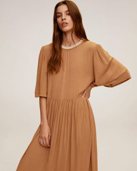 Pearl neck dress - Image 1