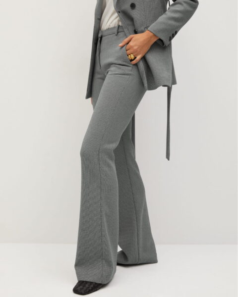 Houndstooth suit trousers - Image 1