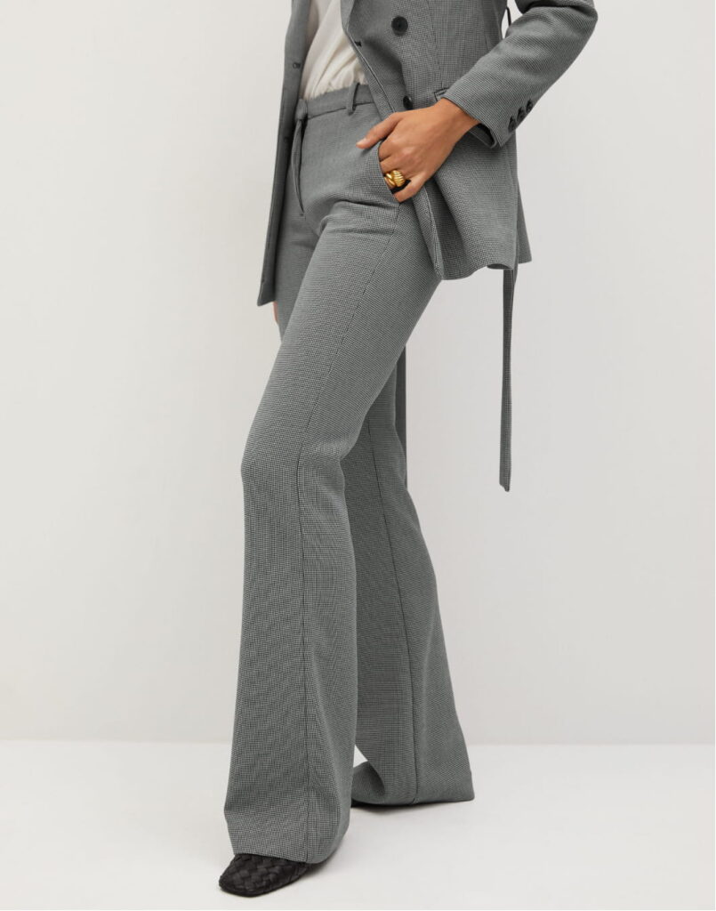 Houndstooth suit trousers