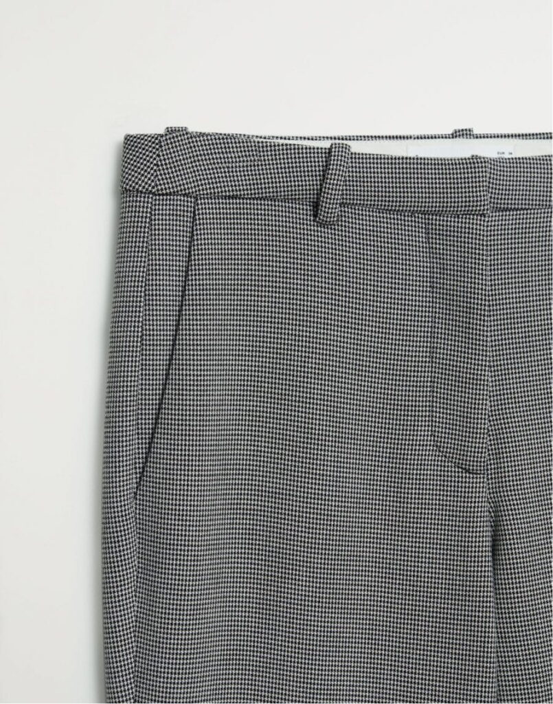 Houndstooth suit trousers