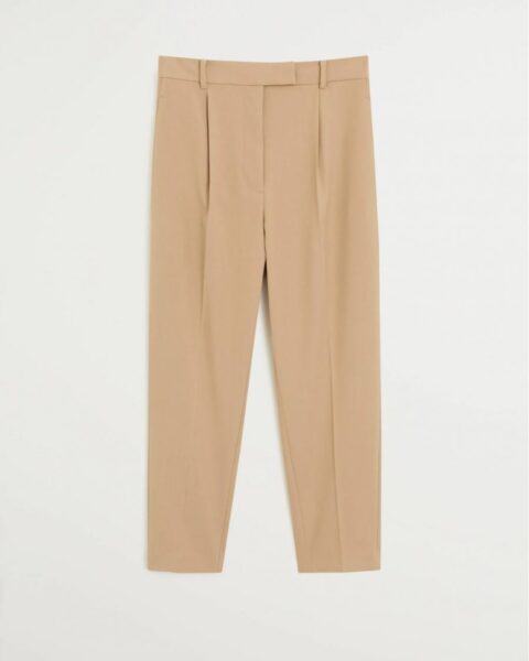 Pleated crop trousers - Image 2