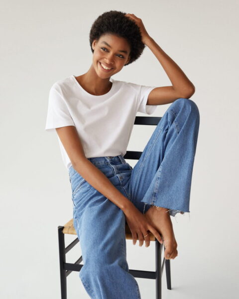 Essential cotton-blend T-shirt