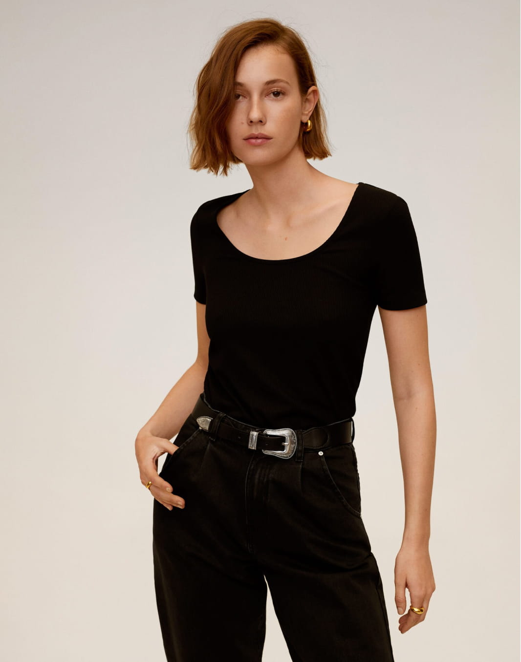 Ribbed T-shirt - Image 1