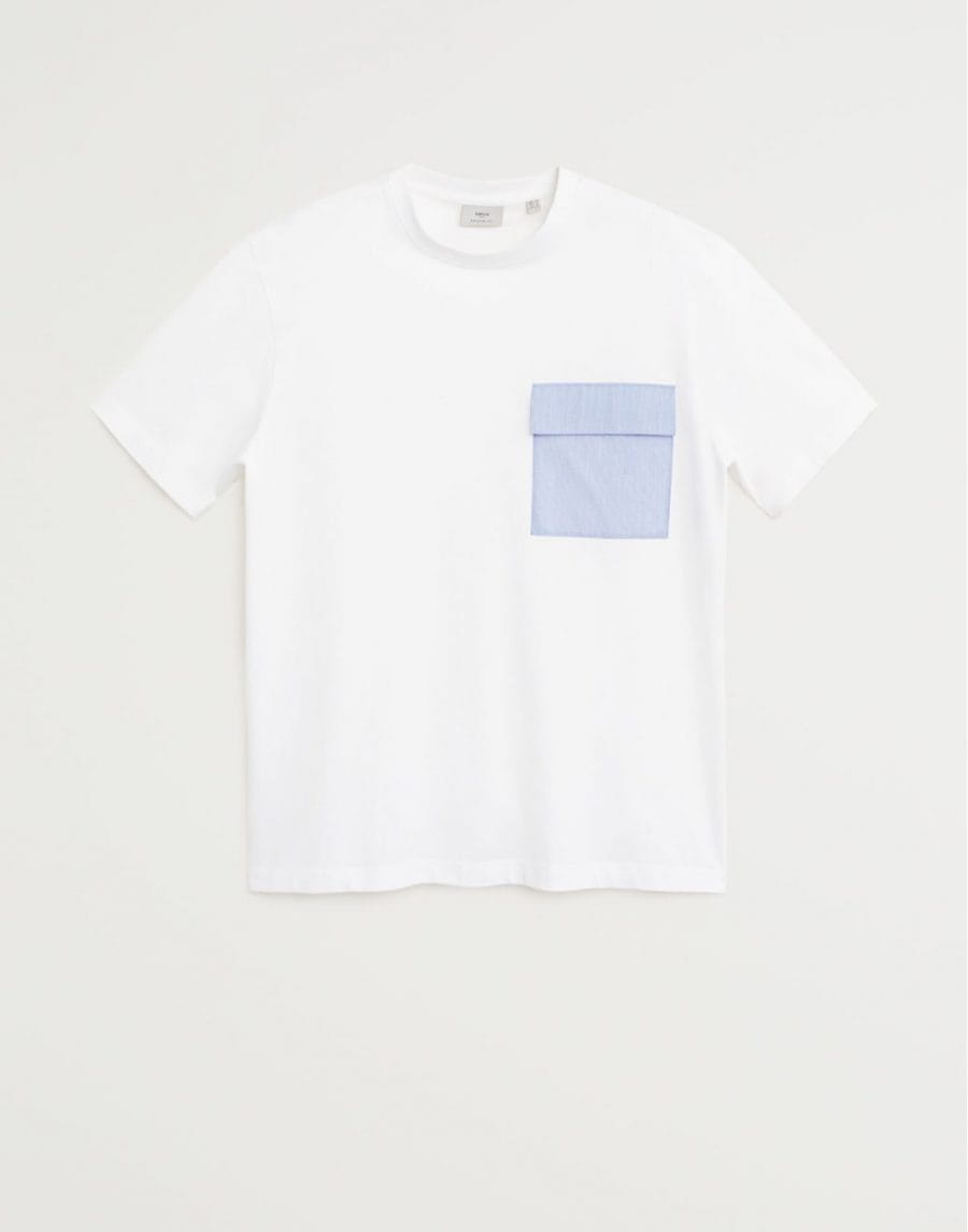 Contrast chest-pocket T-shirt - Image 2