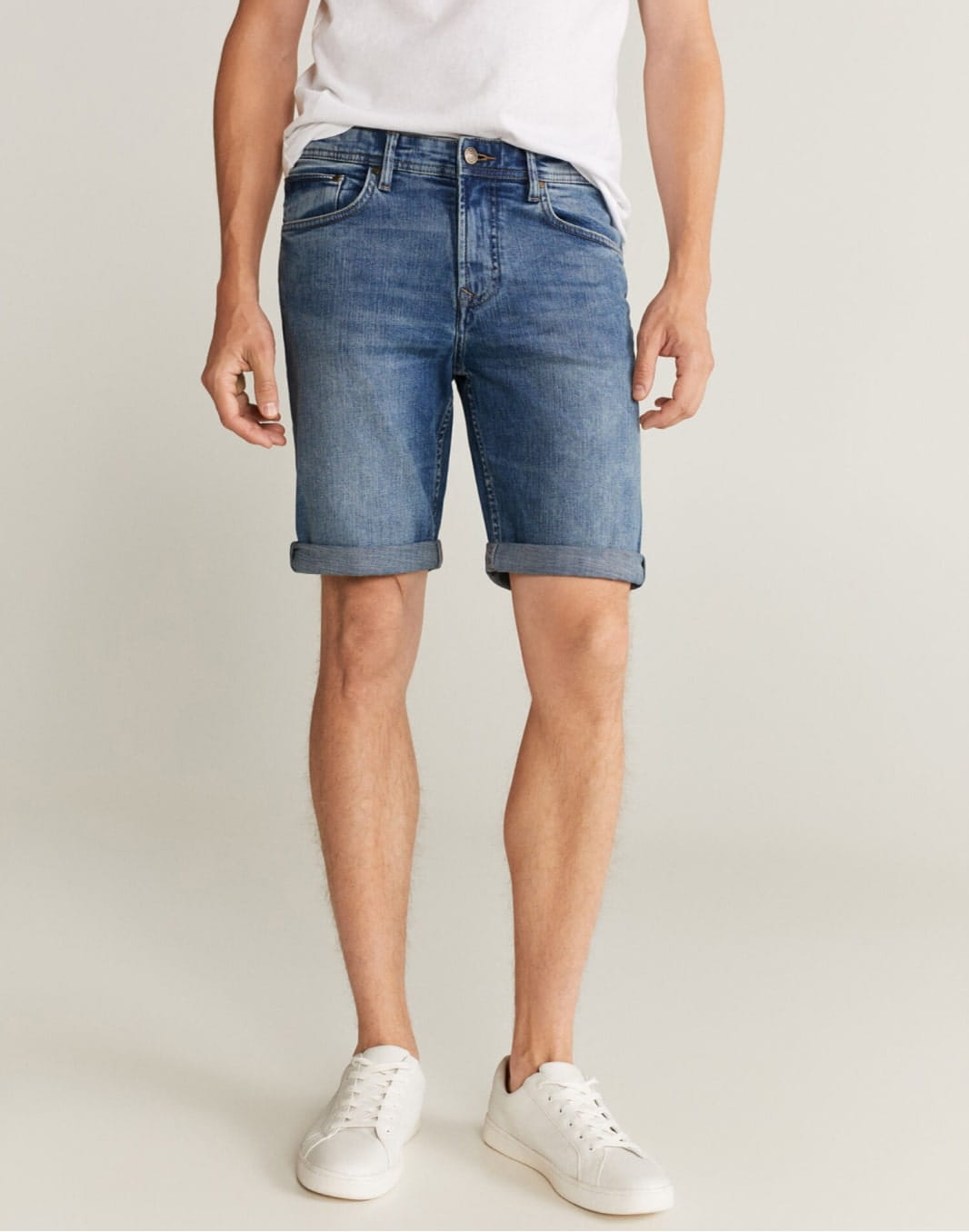 Denim Bermuda shorts - Image 1