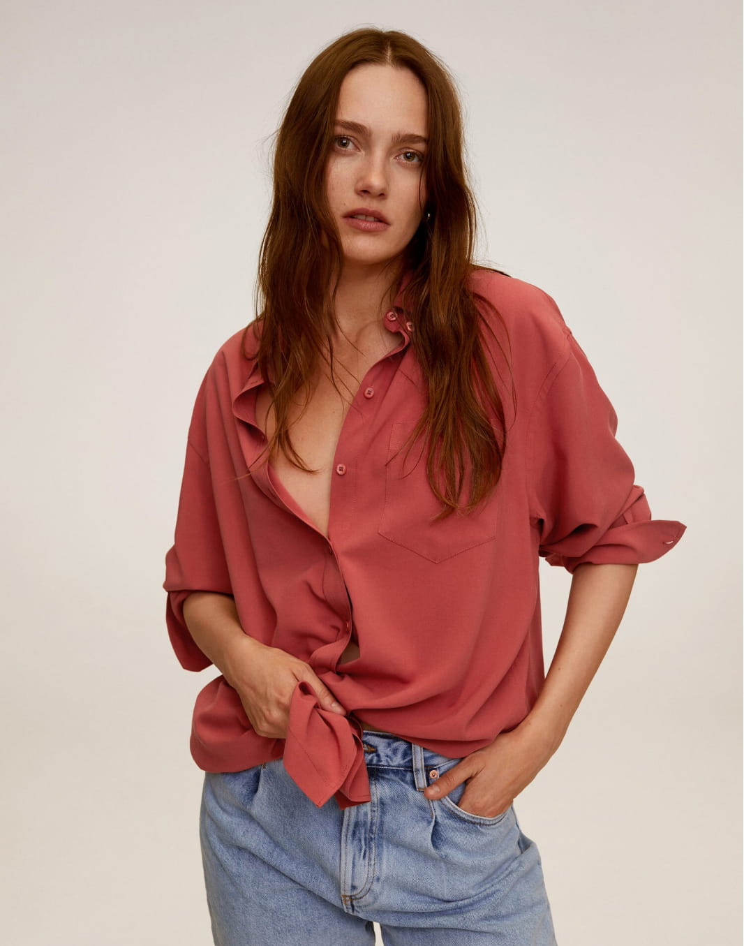 Oversize flowy shirt - Image 1