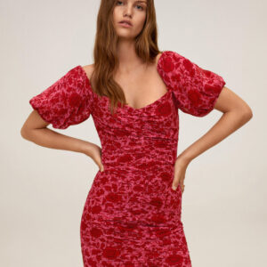 Ruched floral dress - Image 1