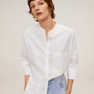 Oversize poplin shirt - Image 1
