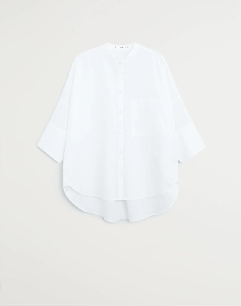 Oversize poplin shirt