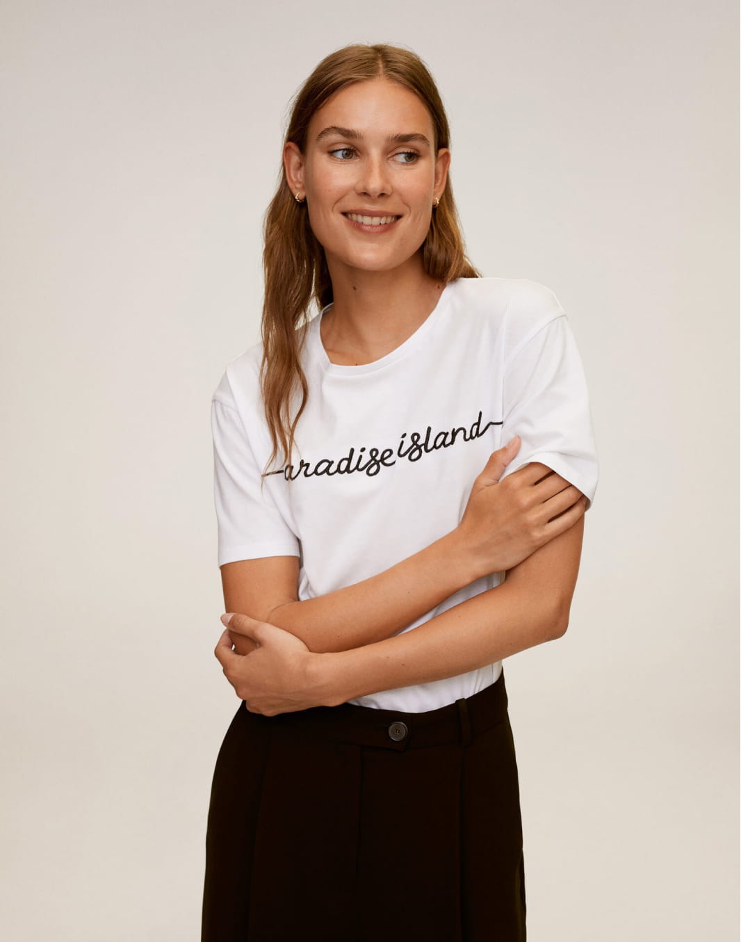 Elastic panel t-shirt - Image 1