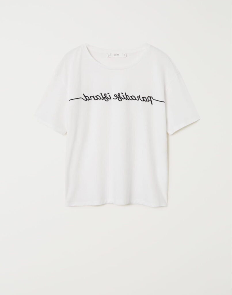 Elastic panel t-shirt