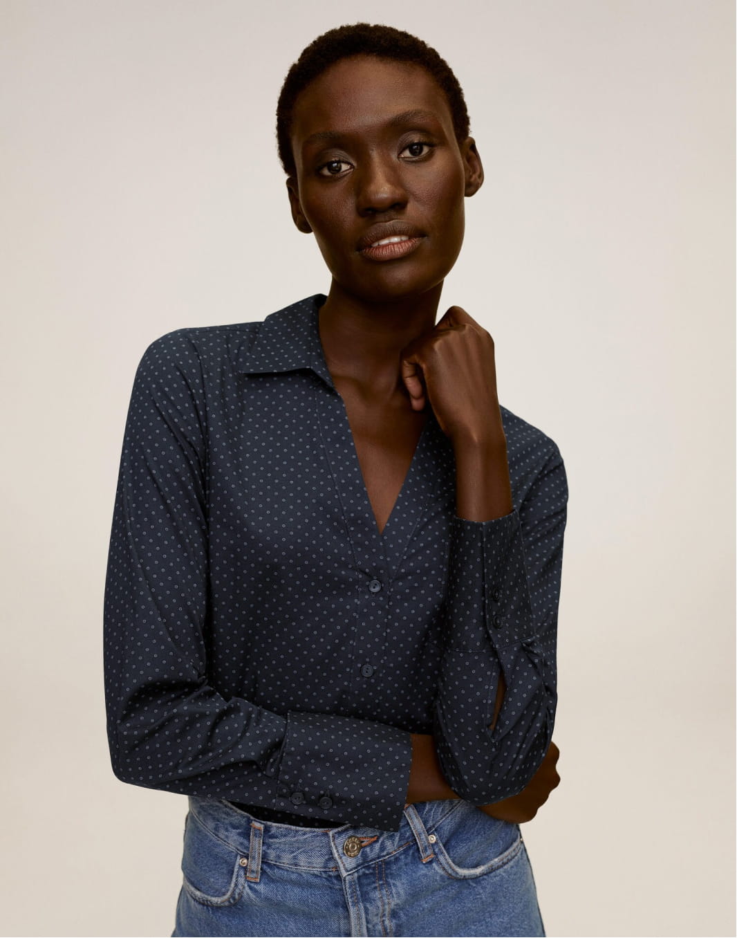 Micro print shirt - Image 1