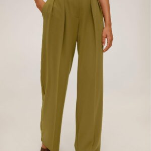 Pleat straight trousers - Image 1