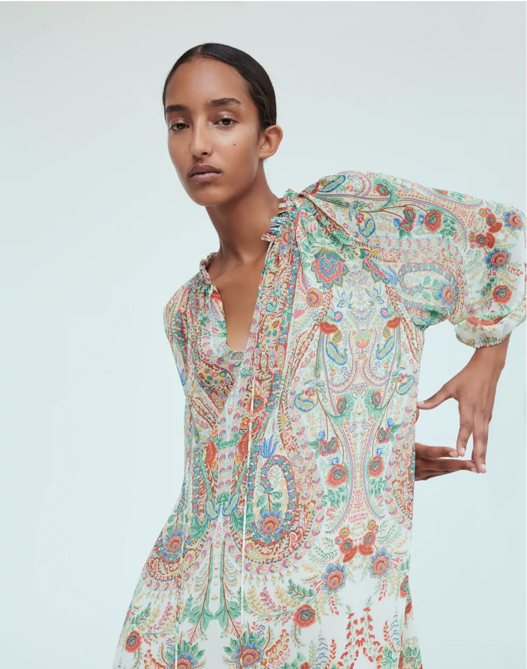 Floral print dress - Image 1