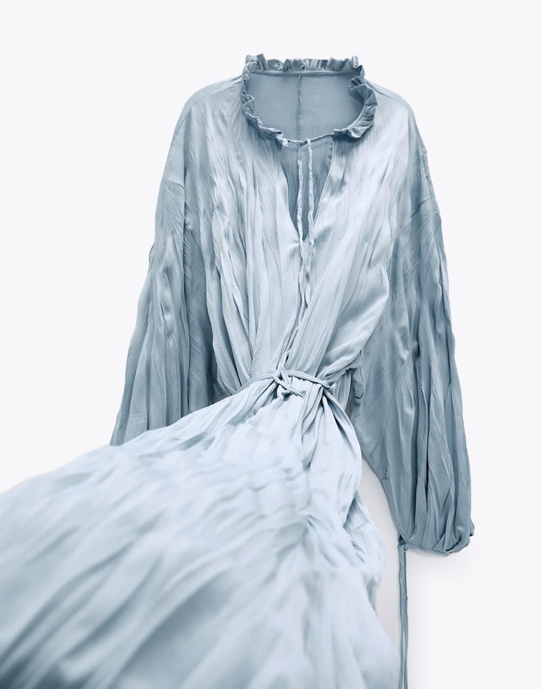 Satin shirt dress - Image 1