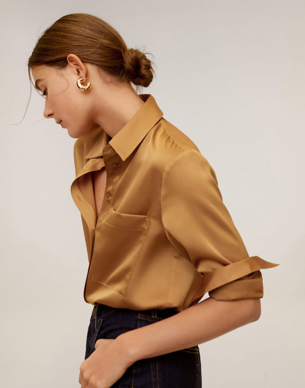 Satin pocket shirt - Image 1