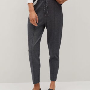 Flecked cotton trousers - Image 1