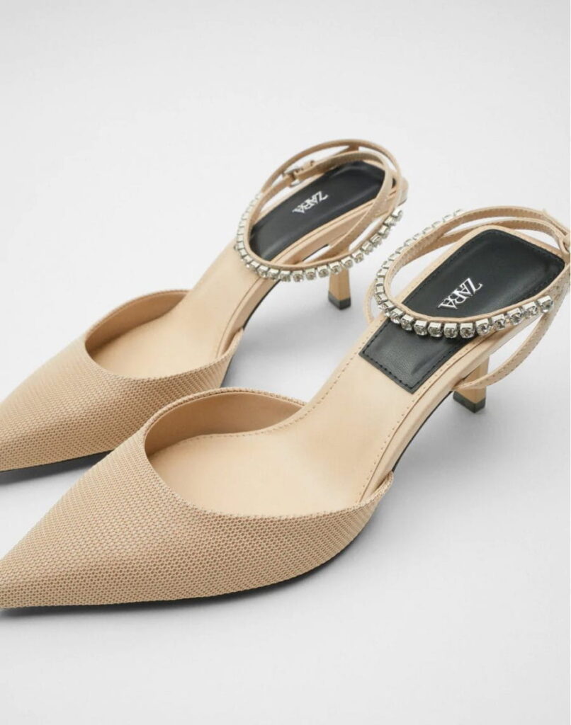 Heel leather mules
