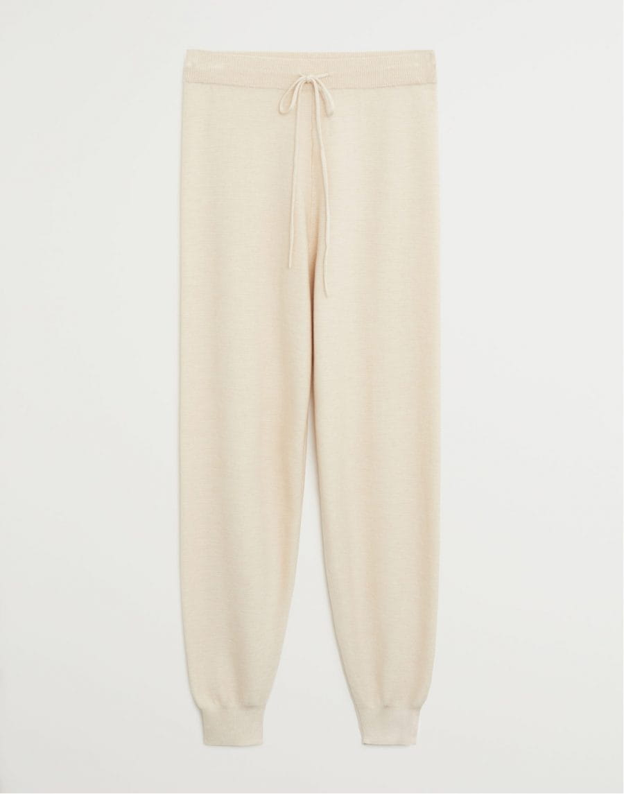 Knit jogger-style trousers - Image 2