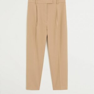 Pleated crop trousers - Image 2