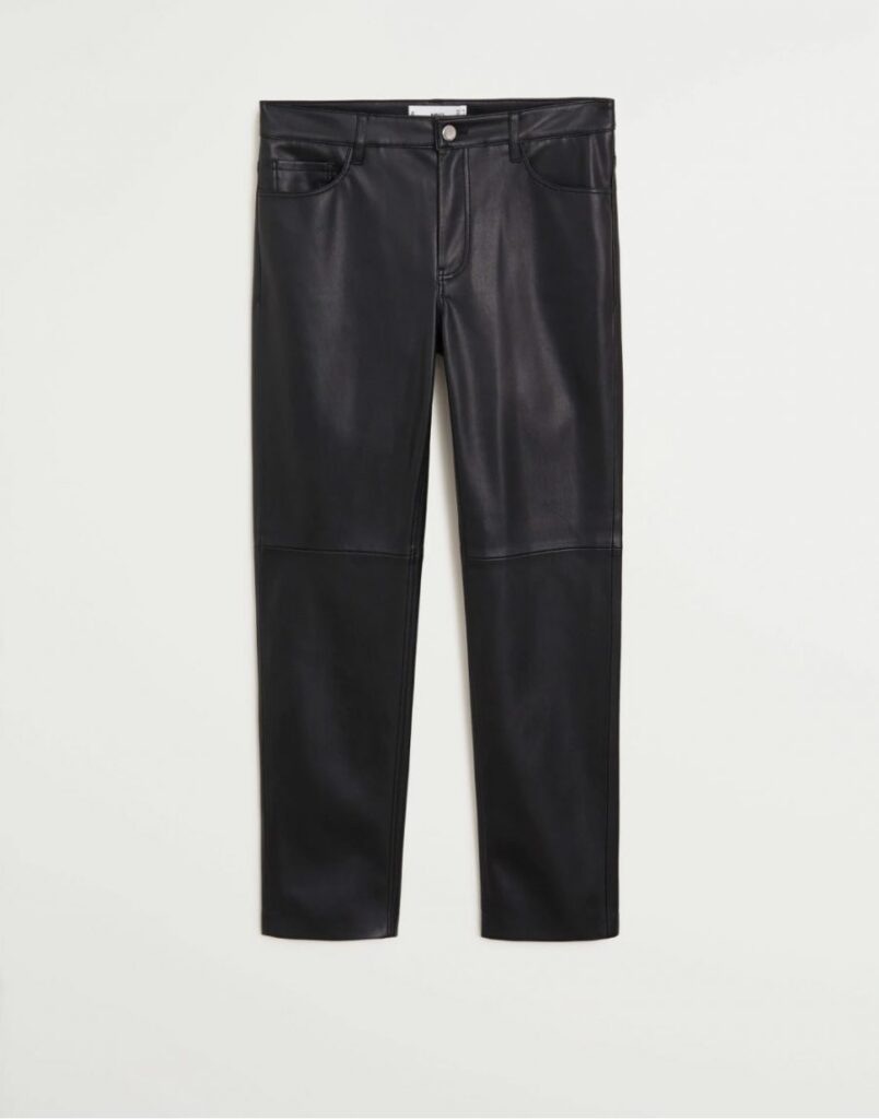Seam-detail slim-fit trousers