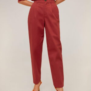 Relaxed fit cropped trousers - Image 1