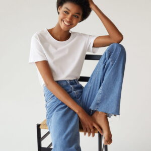 Essential cotton-blend T-shirt - Image 1