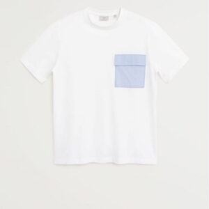 Contrast chest-pocket T-shirt - Image 2