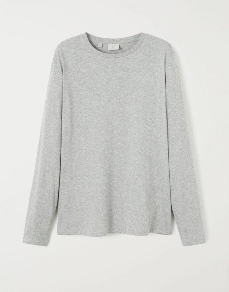 Long sleeve cotton T-shirt