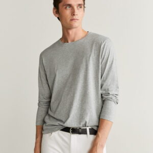Long sleeve cotton T-shirt - Image 1