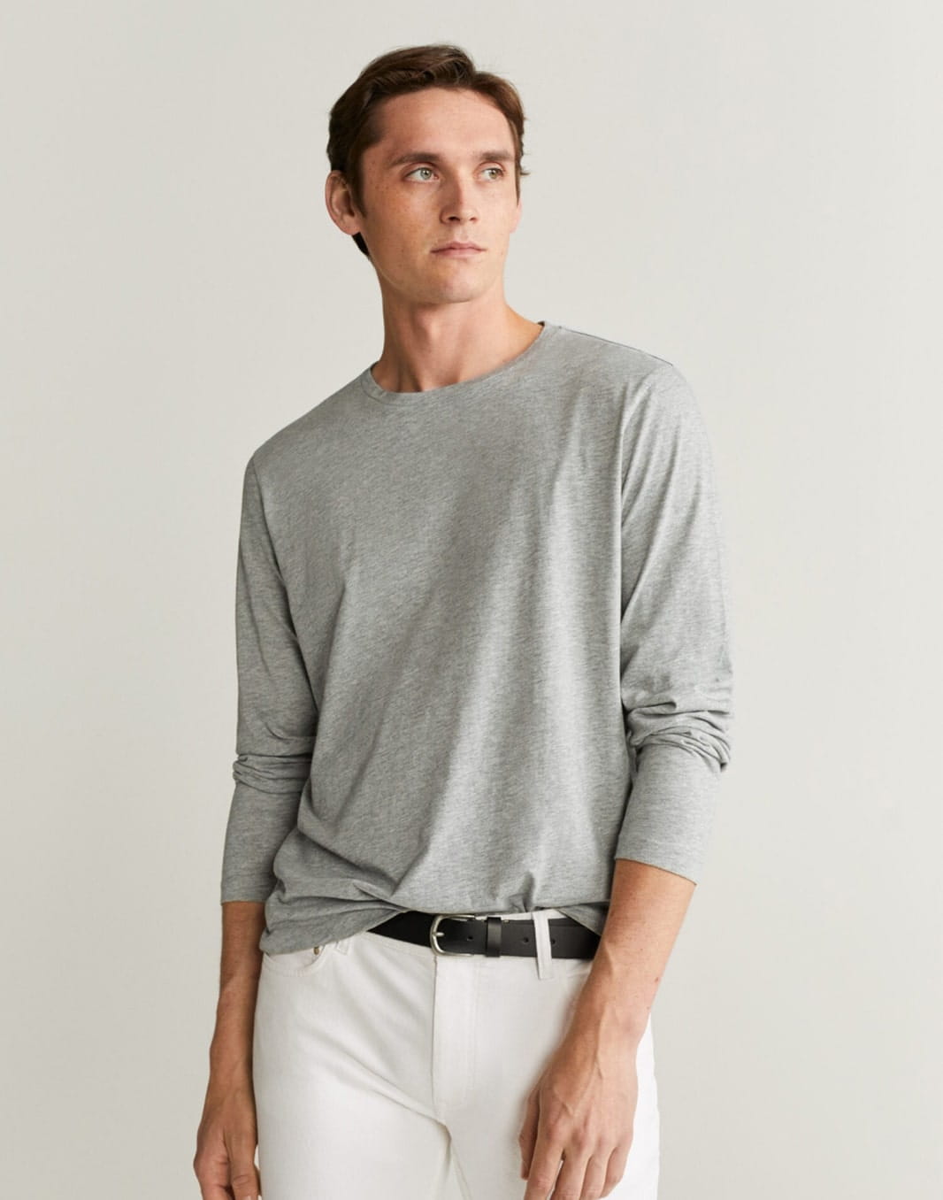 Long sleeve cotton T-shirt - Image 1
