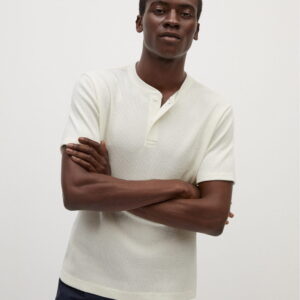 Henley cotton T-shirt - Image 1