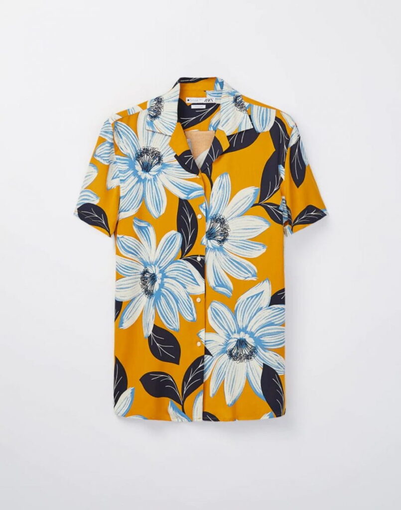 Printed flowy shirt