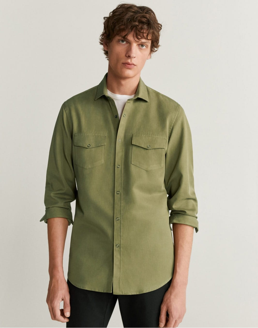 Regular fit chest-pocket shirt - Image 1