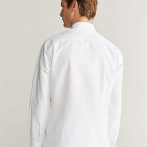Slim fit structured cotton shirt - Image 2