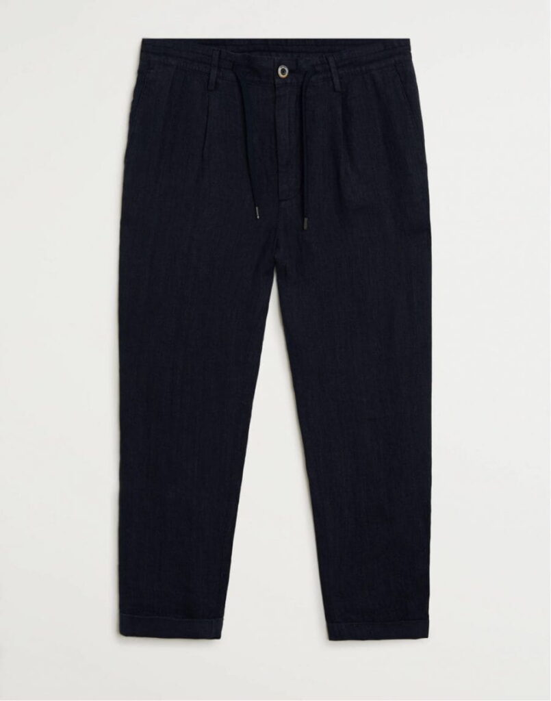 Dark linen trousers