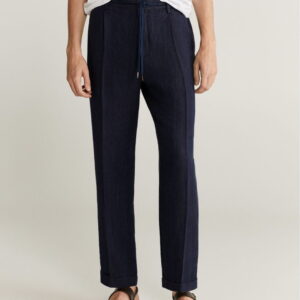Dark linen trousers - Image 1