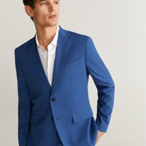 Slim fit checked suit blazer - Image 1