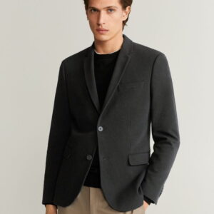 Super slim fit cotton blazer - Image 1