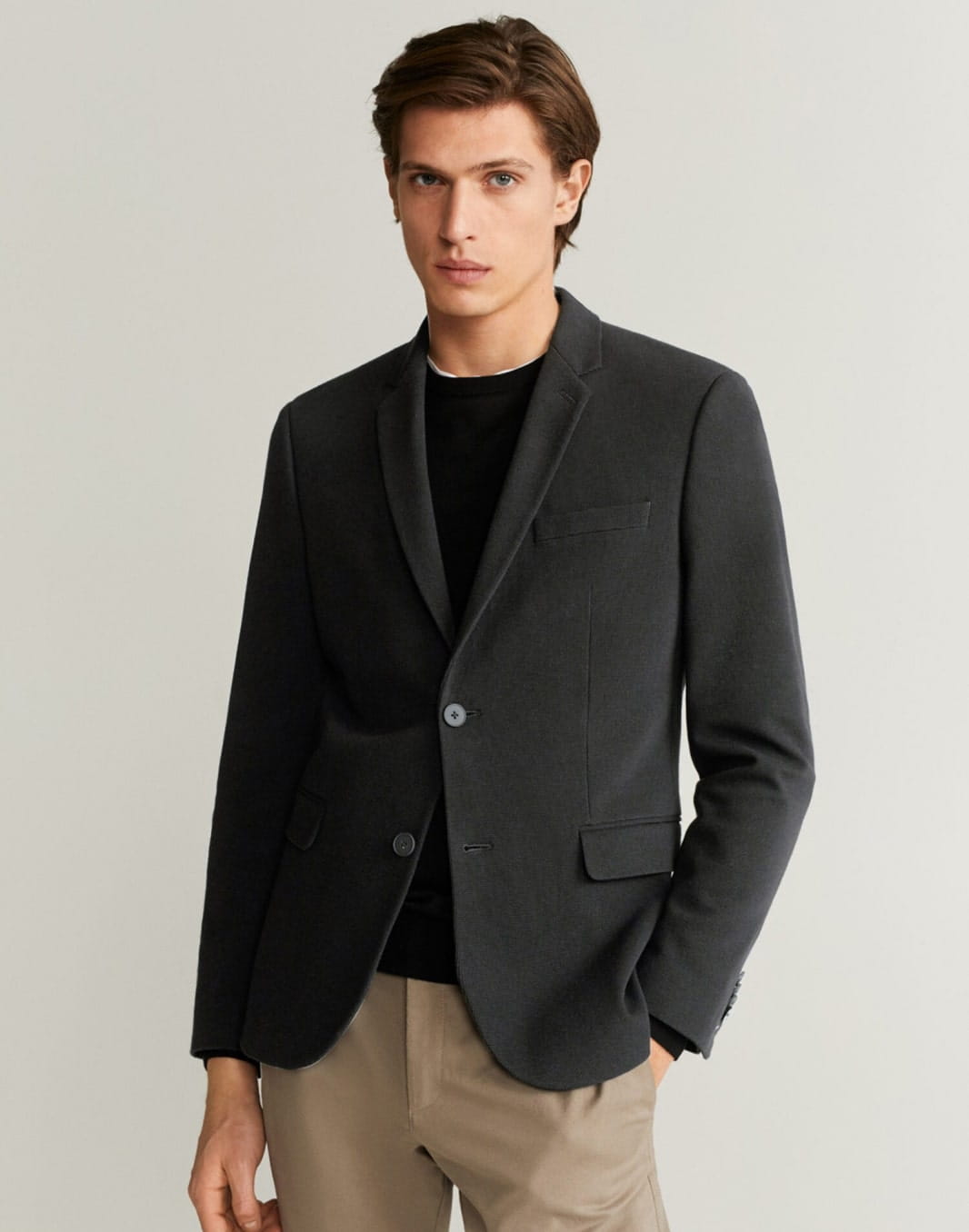 Super slim fit cotton blazer - Image 1